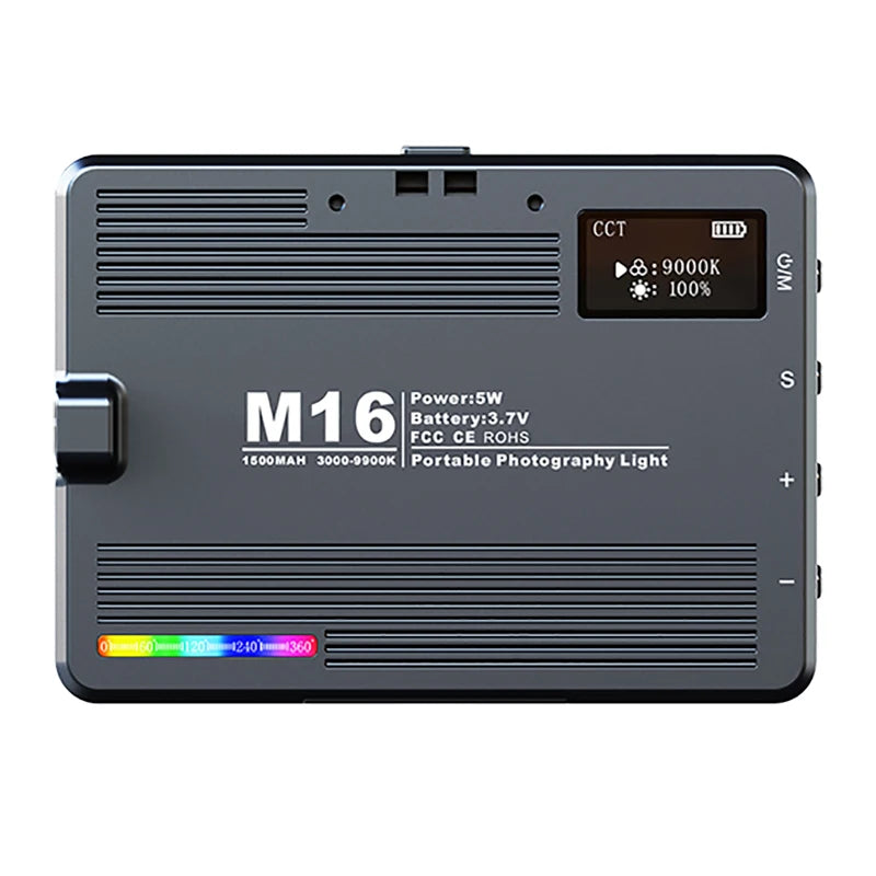 Mini panel LED de relleno con clip para móvil, portátil y trípode