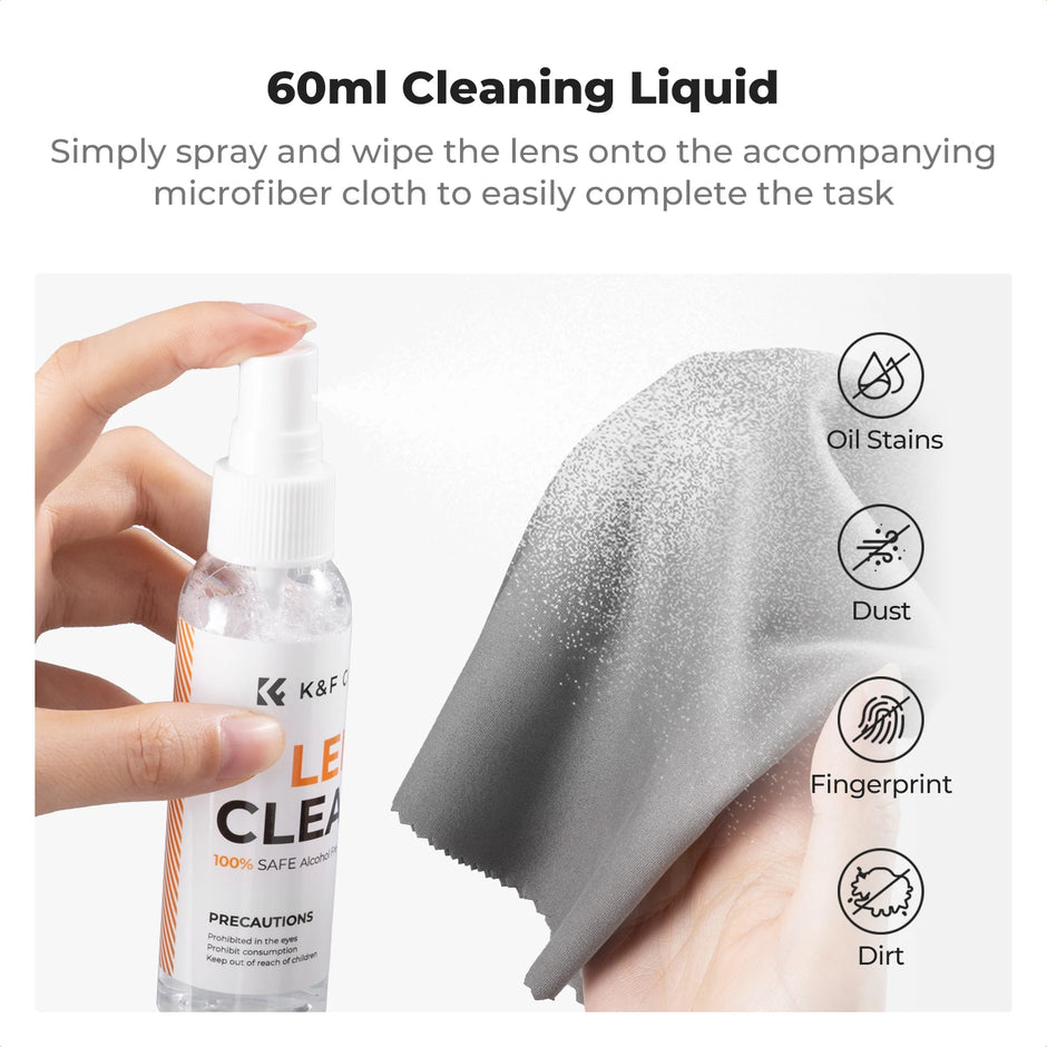 25 in 1 Camera Cleaning Kit with Camera Blower Wipes Cloth Swabs Cleaner Liquid Cleaning Pen for Camera Lens Phone
