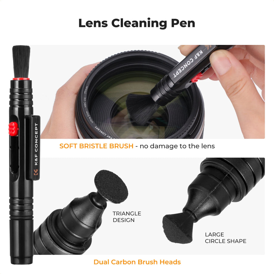 25 in 1 Camera Cleaning Kit with Camera Blower Wipes Cloth Swabs Cleaner Liquid Cleaning Pen for Camera Lens Phone
