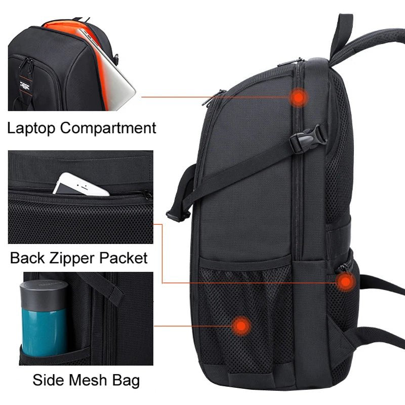 Waterproof DSLR Backpack with Rain Cover & Tripod Space - Visión Creativa