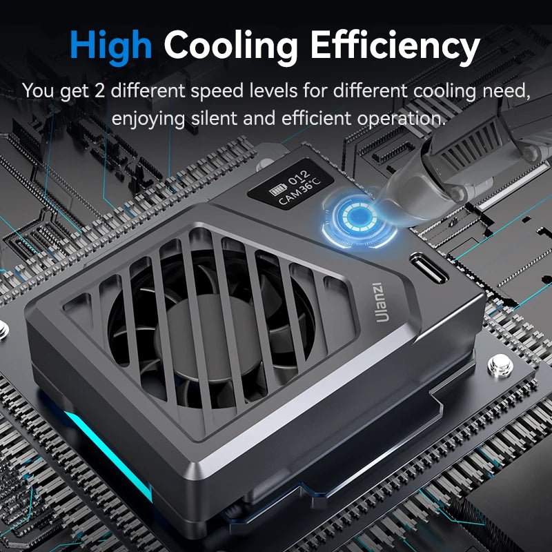 Ulanzi CA25 Camera Cooling System for Sony Canon Nikon FUJIFILM - Heat Sink Fan - Visión Creativa