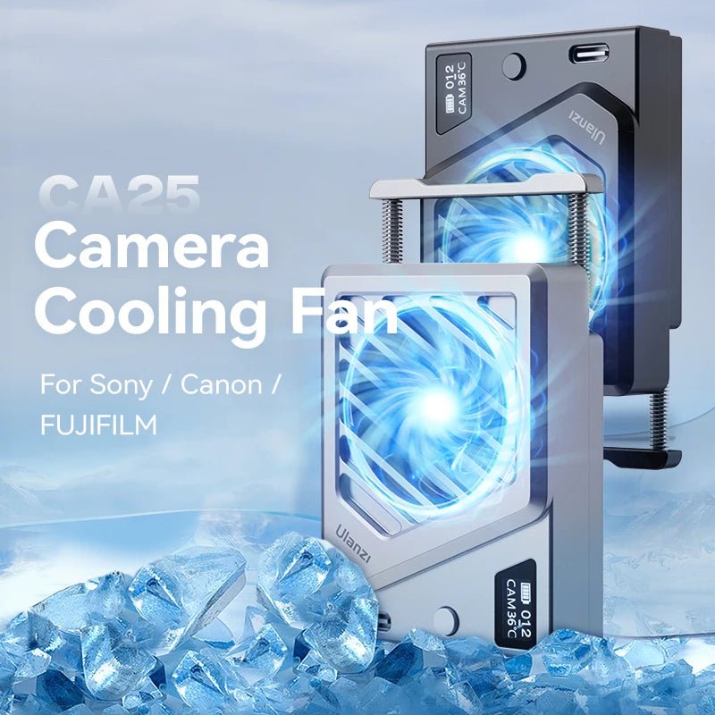 Ulanzi CA25 Camera Cooling System for Sony Canon Nikon FUJIFILM - Heat Sink Fan - Visión Creativa