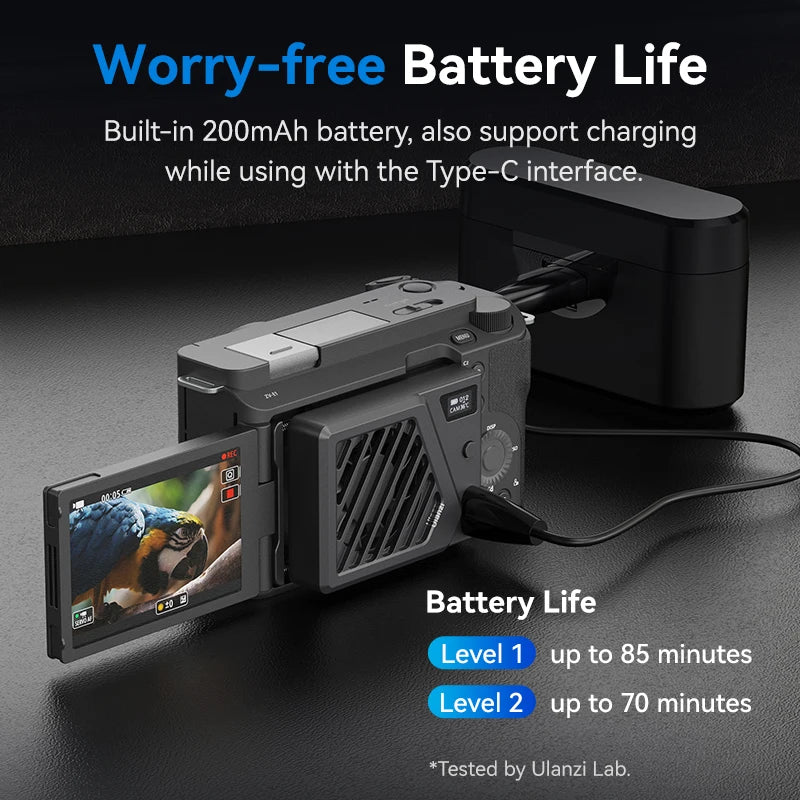 Ulanzi CA25 Camera Cooling System for Sony Canon Nikon FUJIFILM - Heat Sink Fan - Visión Creativa