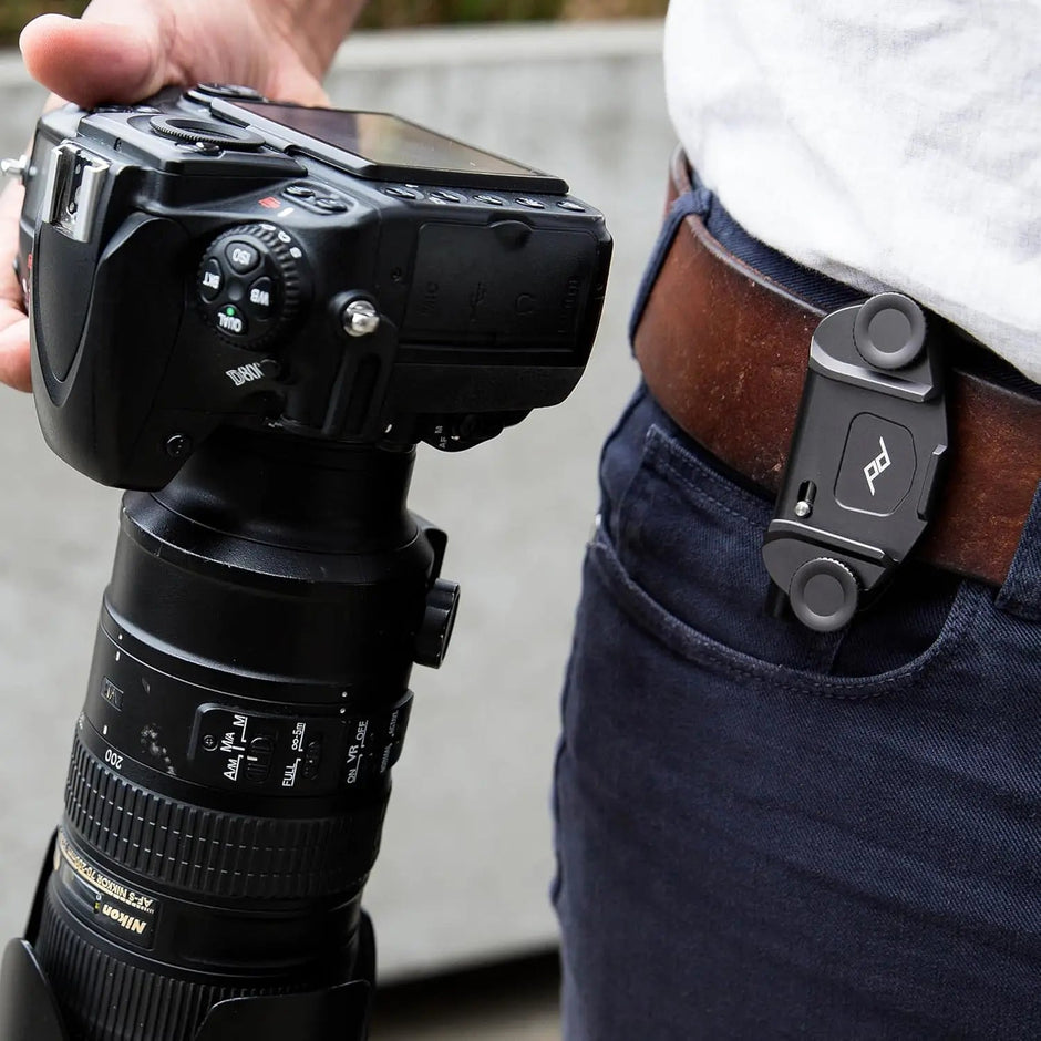 Camera Backpack Strap Clip Quick Release Kit for Backpack Straps V2, QR Plate Camera Tripod Mount Adapter Capture Camera Clip - Visión Creativa