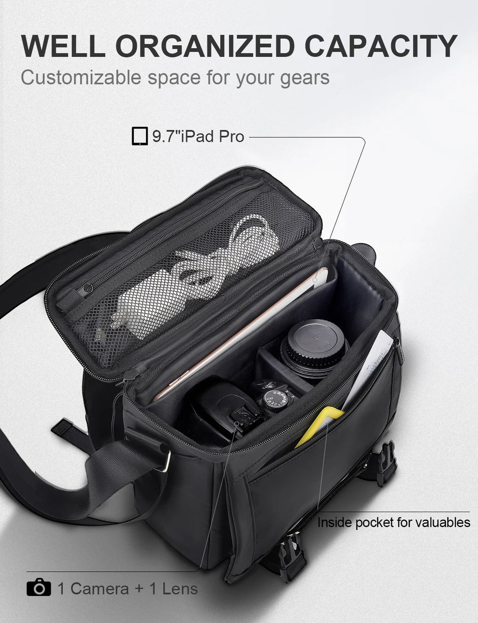 Compact Camera Shoulder Bag with Tripod Holder for DSLR Cameras - Visión Creativa