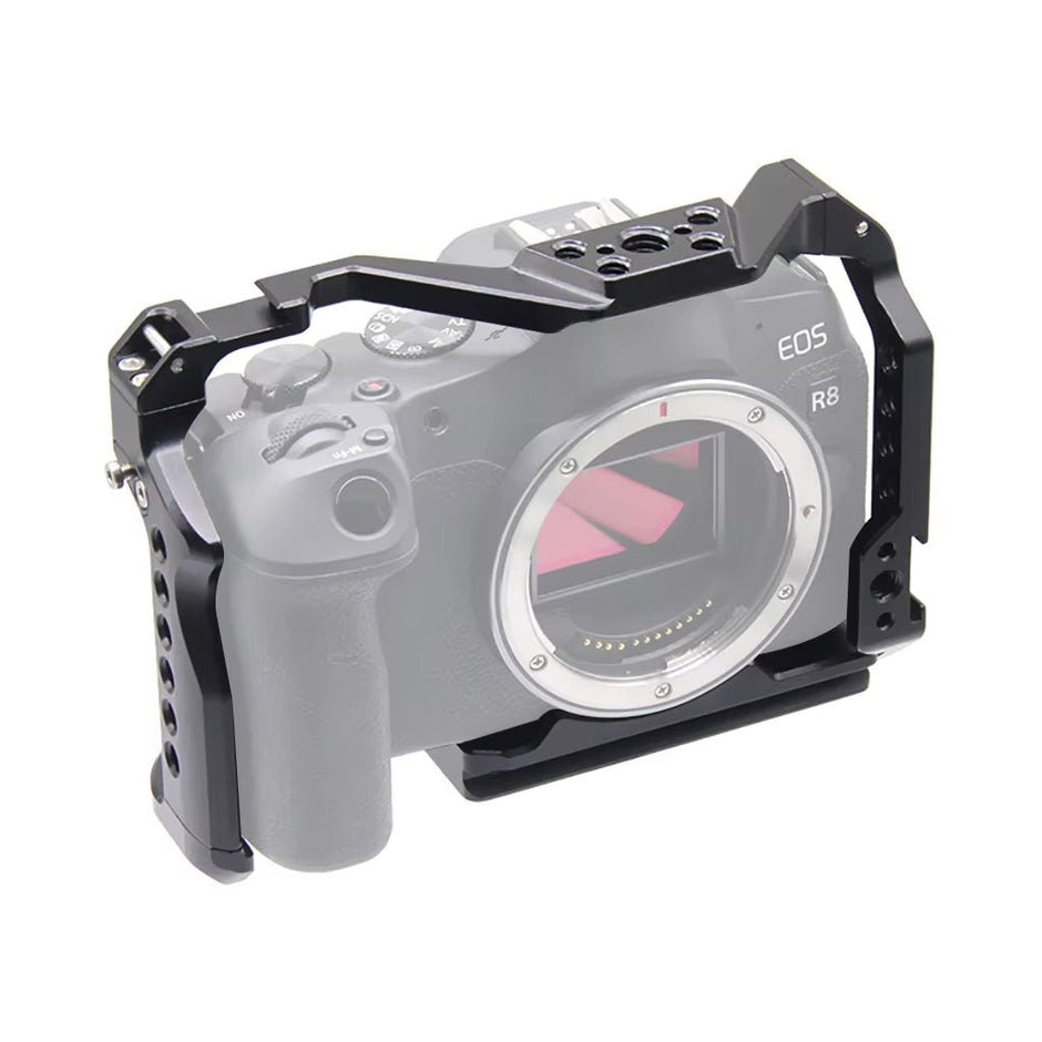 For Canon EOS R8 Camera Cage Rig Kit Top Handle Grip Cold Shoe Mount ARRI 3/8