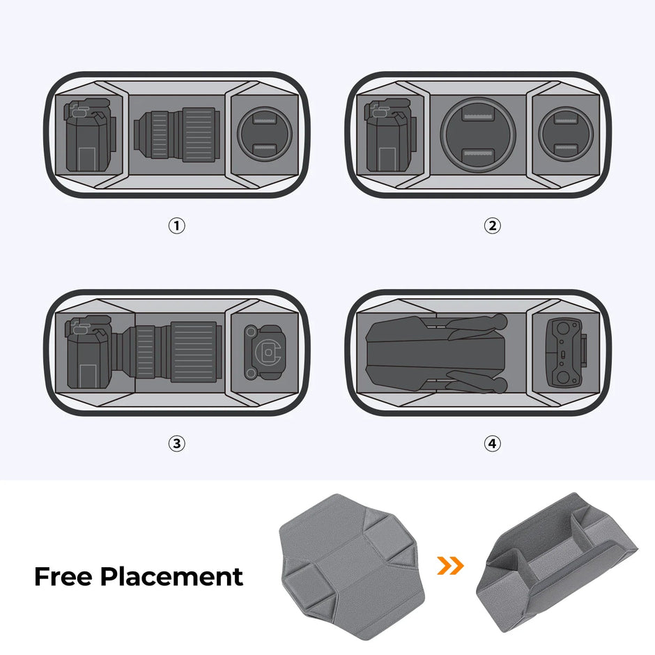 Lightweight Camera Sling Bag 10L Photography Shoulder Bag for Digital Canon/Nikon/Sony Camears/Dji Mavic Drone Pouch - Visión Creativa