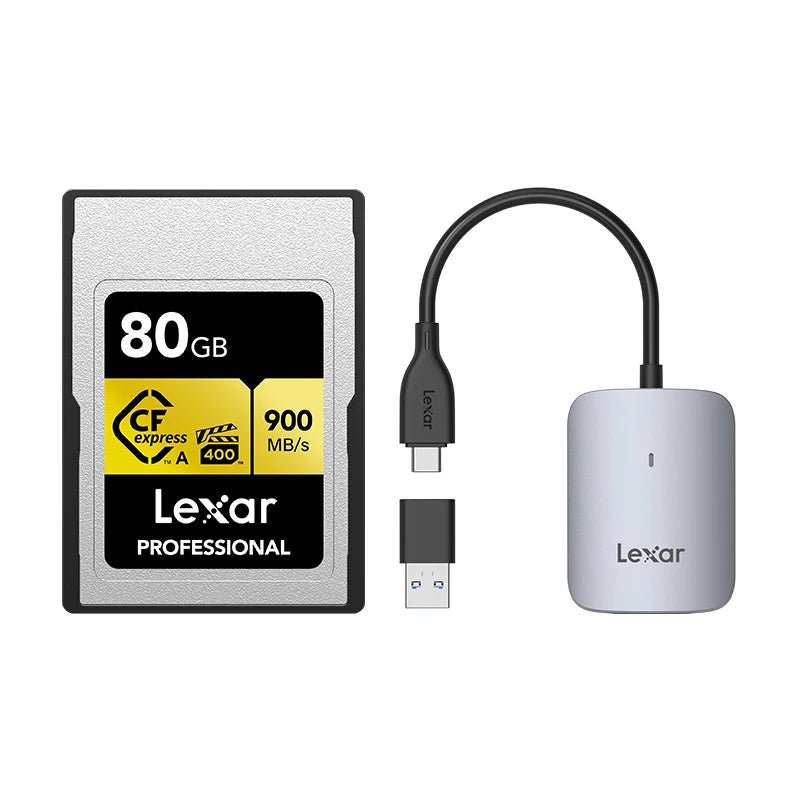 Professional Cfexpress Type A Card GOLD Series - 80/160/320GB with Reader - Visión Creativa