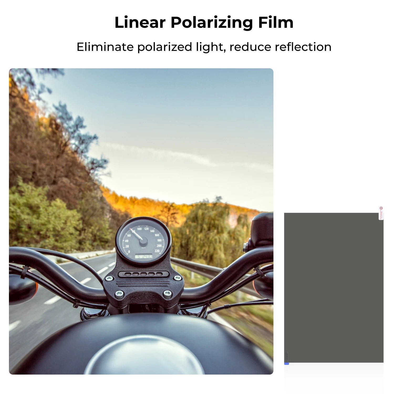 Professional Polarized Film 7.8*11.8 Inches High Contrast Linear Optical Film with Film Scraper Cloth Set for Screen - Visión Creativa