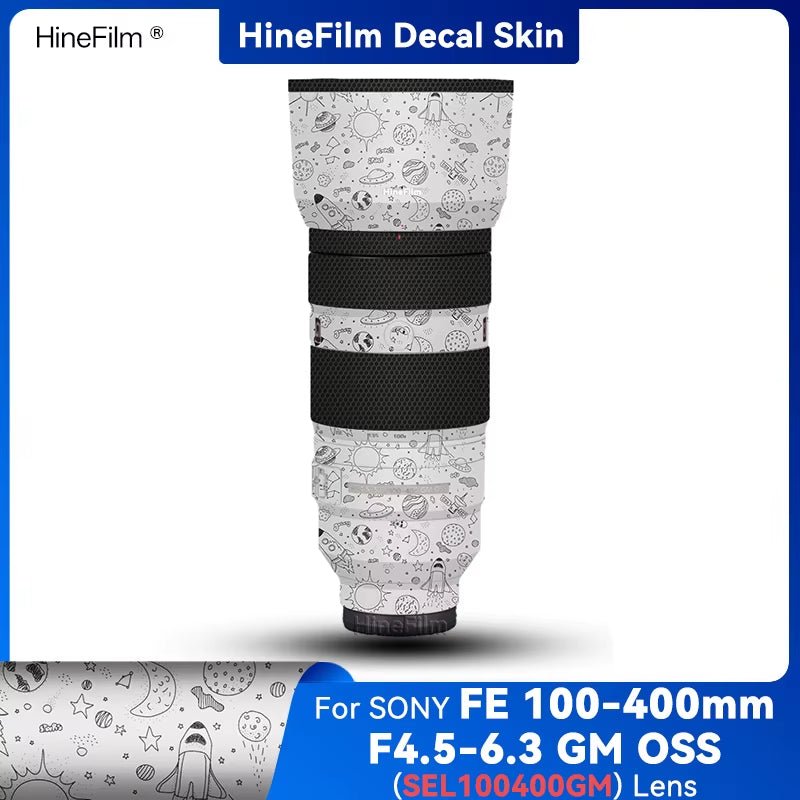 SEL100400GM / 100-400GM Lens Decal Skins 100400 Lens Wrap Cover for Sony FE 100-400Mm F/4.5-5.6 GM OSS Lens Premium Sticker - Visión Creativa