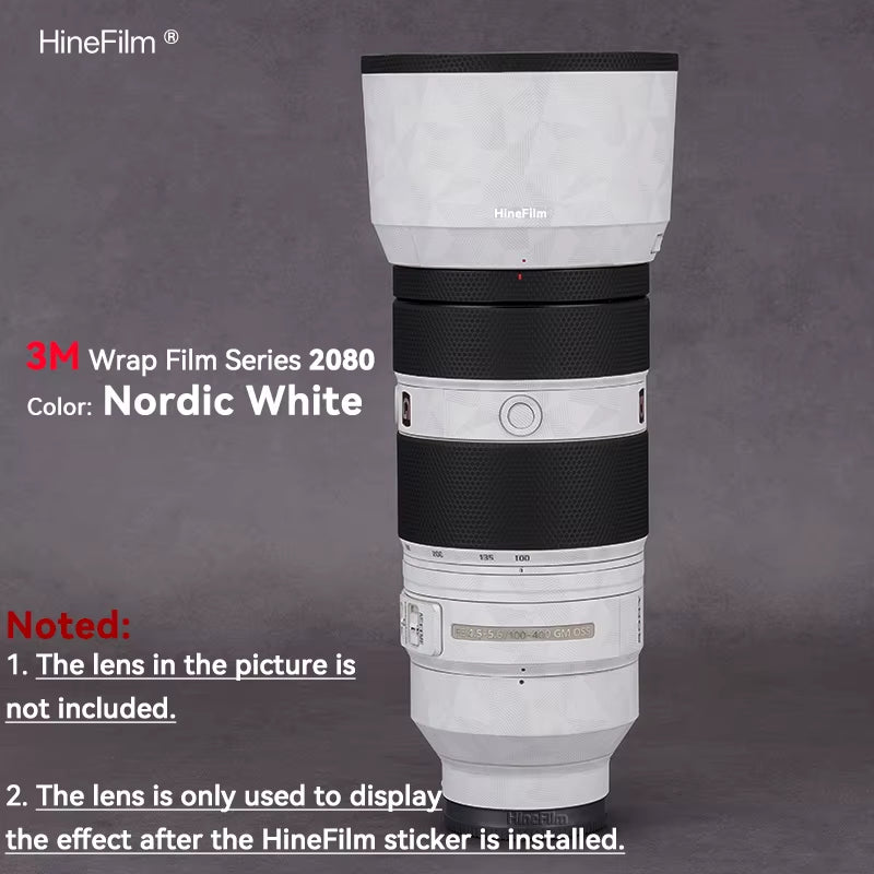 SEL100400GM / 100-400GM Lens Decal Skins 100400 Lens Wrap Cover for Sony FE 100-400Mm F/4.5-5.6 GM OSS Lens Premium Sticker - Visión Creativa