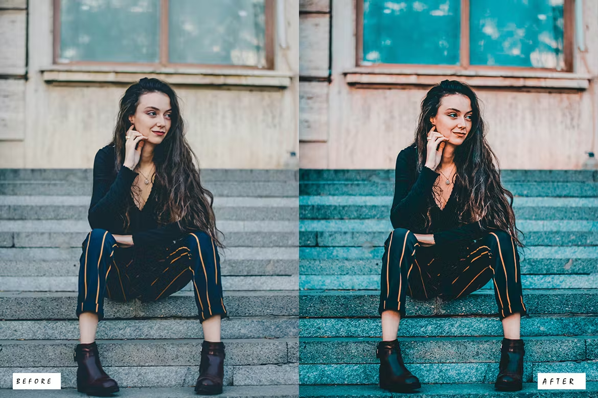 Cinematic Teal — 15 Presets Lightroom para Moda y Street Style