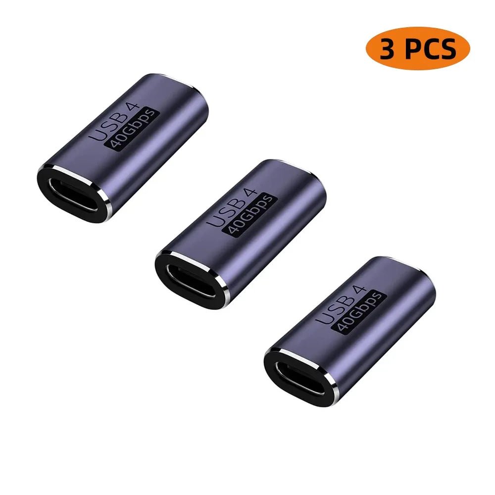 Thunderbolt3 Type C Female-Female Coupler Adapter - Super Fast 40Gbps Data Transfer - Visión Creativa