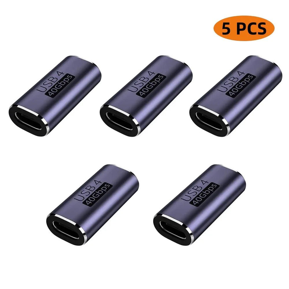 Thunderbolt3 Type C Female-Female Coupler Adapter - Super Fast 40Gbps Data Transfer - Visión Creativa