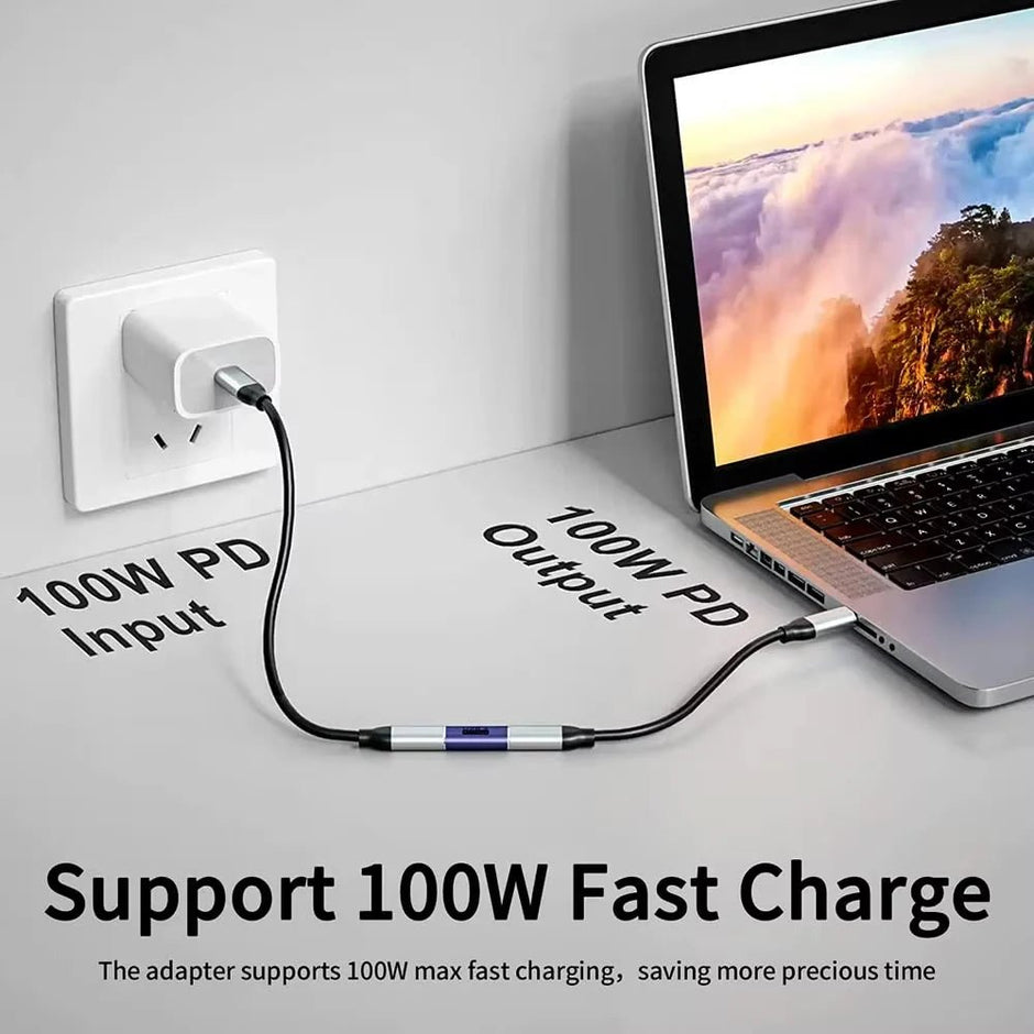 Thunderbolt3 Type C Female-Female Coupler Adapter - Super Fast 40Gbps Data Transfer - Visión Creativa