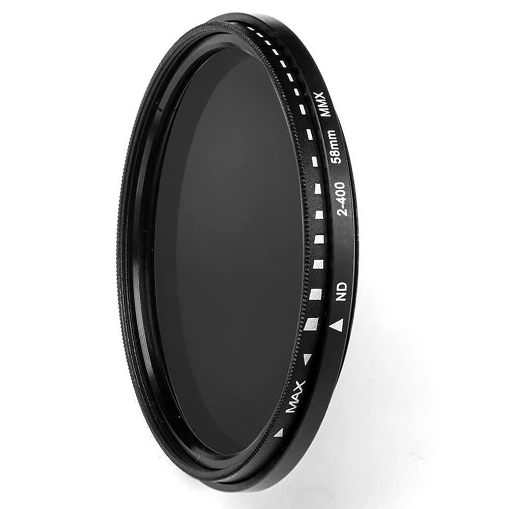Variable ND Filter for Camera Adjustable Neutral Density Lens Filter (ND2-ND400) - 37 40.5 43 46 49 52 55 58 62 67 72 77 82 Mm - Visión Creativa