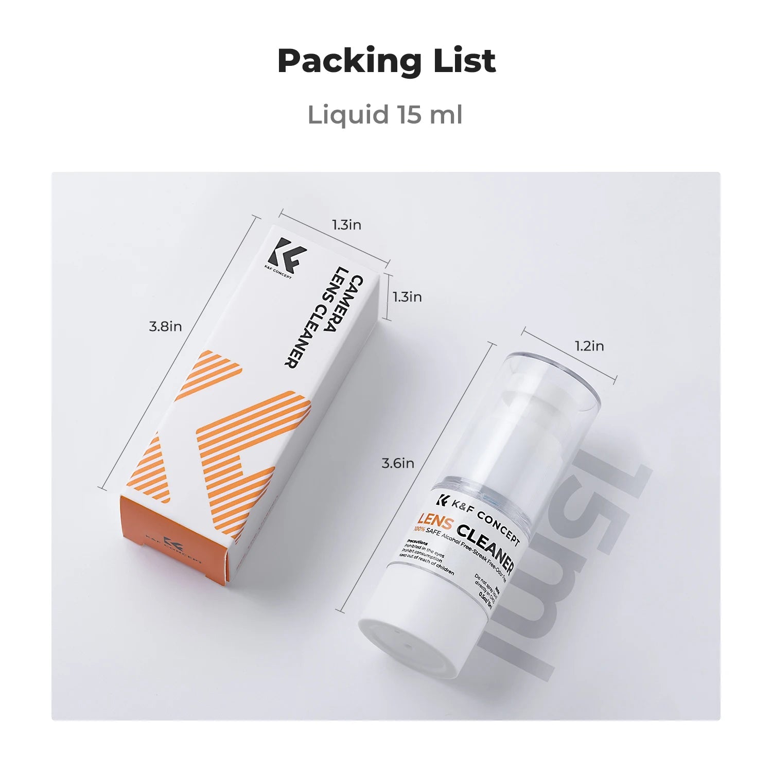 15ML Professional Camera Lens Cleaning Liquid - Multi-Purpose Cleaner - Visión Creativa 