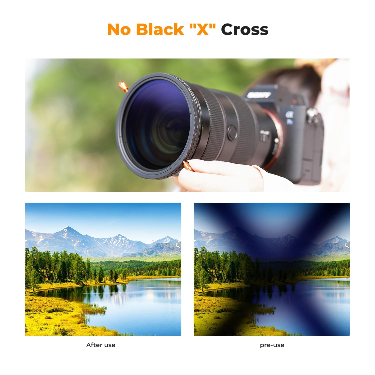K&F Concept 2 in 1 CPL ND Filter - Variable ND32 for Various Lens Sizes - Visión Creativa 
