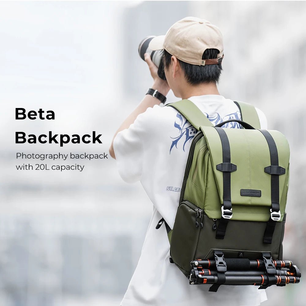 20L Camera Backpack Large Capacity Lightweight Outdoor Travel Photography Bags with Rain Cover for 15.6 Inch Laptop - Visión Creativa 