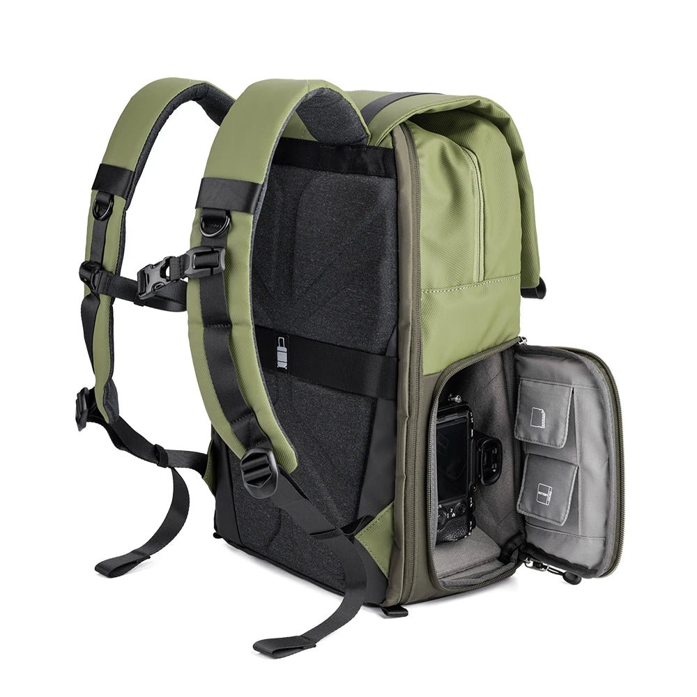 20L Camera Backpack Large Capacity Lightweight Outdoor Travel Photography Bags with Rain Cover for 15.6 Inch Laptop - Visión Creativa 