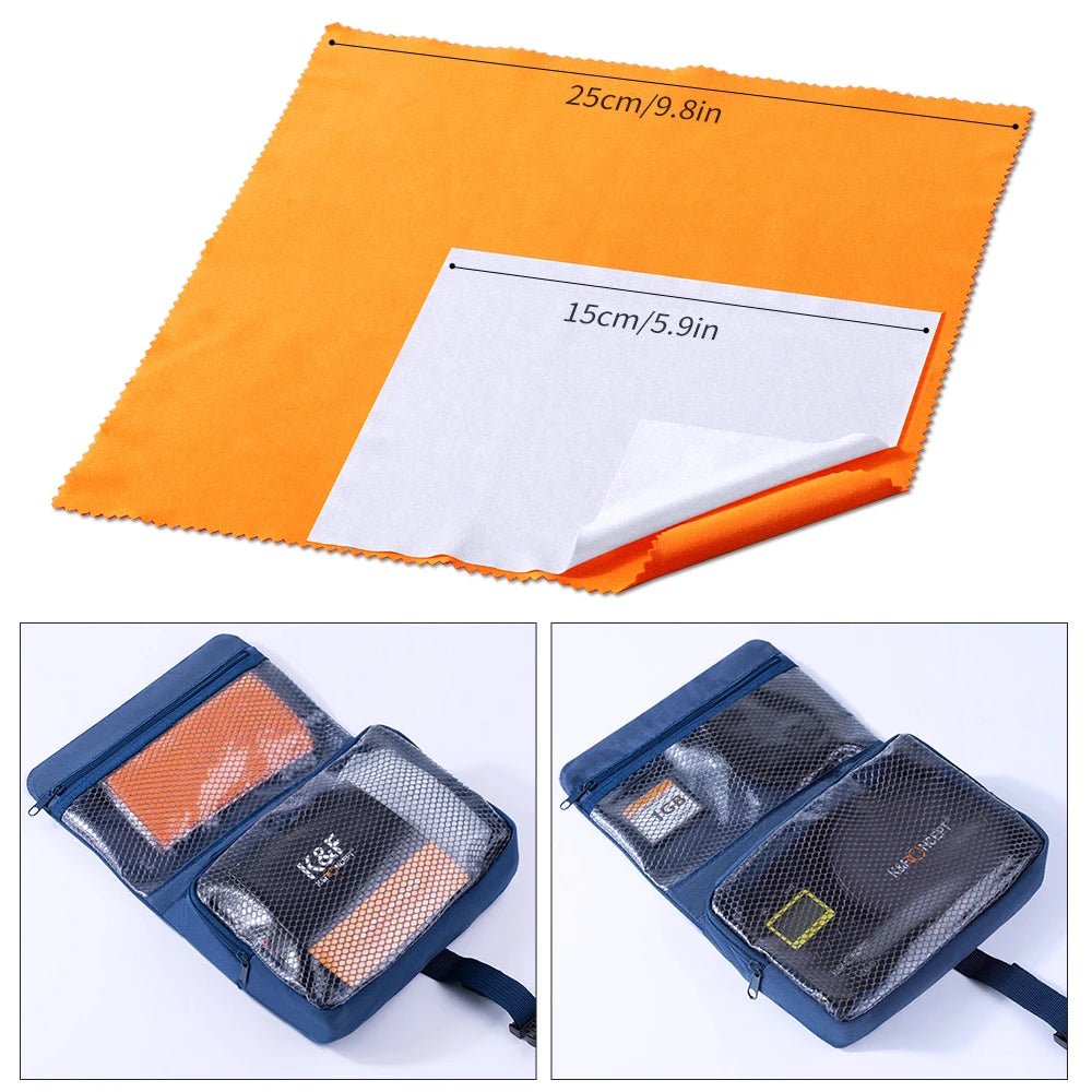 23 in 1 Camera Cleaning Suit Kit with Blue Waterproof Bag for APS - C Frame DSLR /Full Frame SLR Camera Lens - Visión Creativa