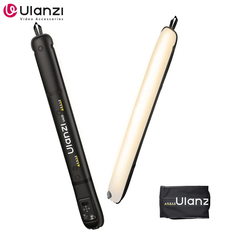 UA20 20W Inflatable Air Tube Light 2700K-6500K Bi-Color Light Wand Pocket Light Stick W Magnetic Mount for Livestreaming