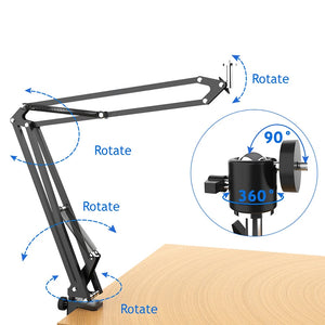 Soporte Cenital de Sobremesa con Brazo Articulado – Montura Overhead 1/4" para Cámara Réflex y Mirrorless – vista 4