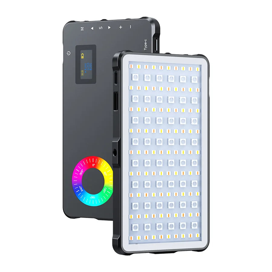 70° Spotlight RGB Video Light 2500-9000K LED Camera Light with 4000Mah Rechargable Battery for Youtube Vlog Selfie CRI95+