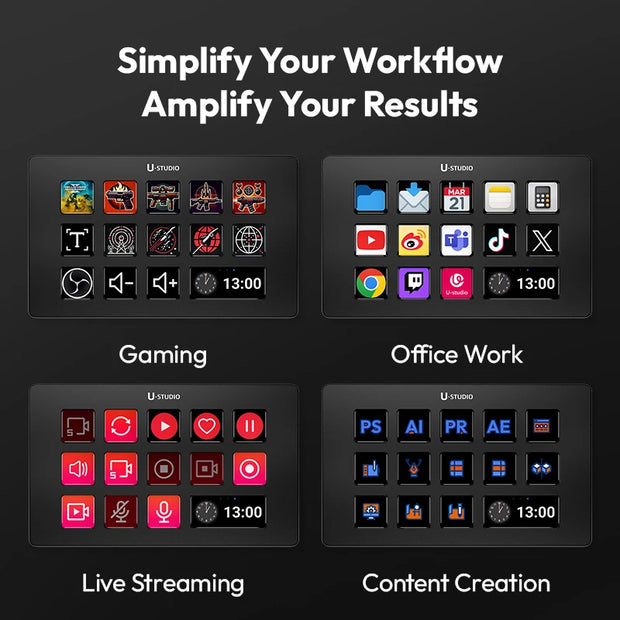 Ulanzi D200 Stream Deck: Ultimate Gaming/Office/Livestream Console - Visión Creativa