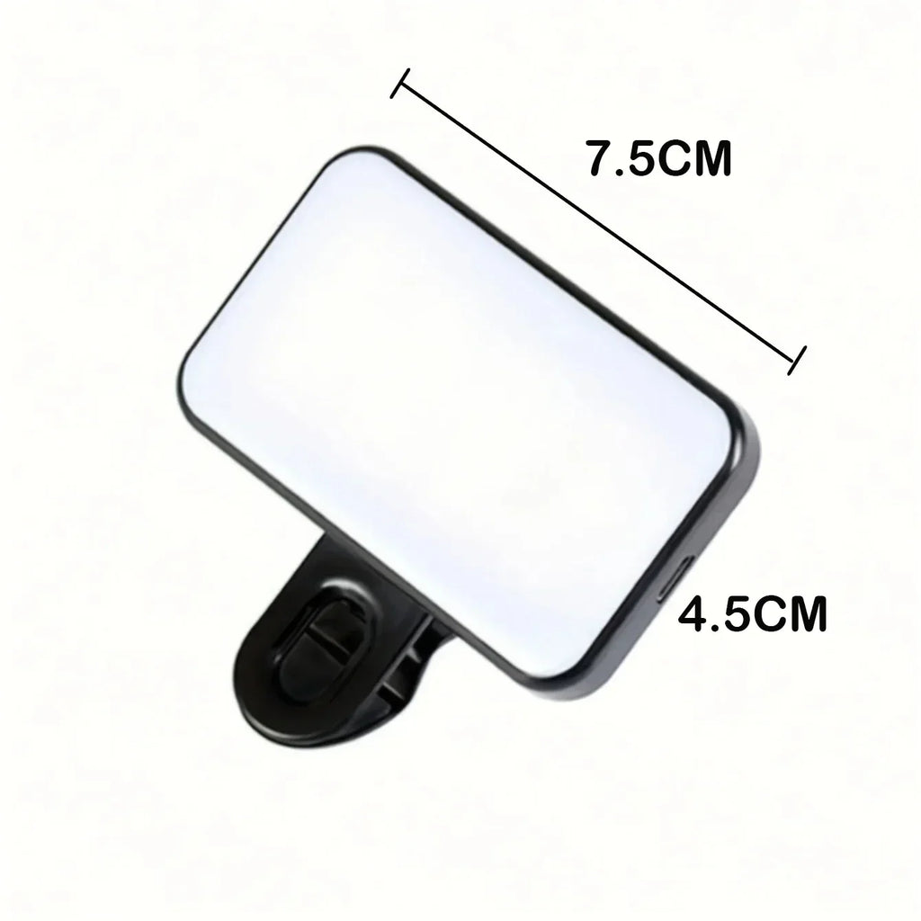 Mini Rechargeable Selfie Fill Light - 3 Color Modes
