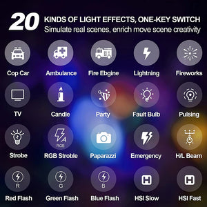 Panel LED RGB para Vídeo CRI95+ 2500-9000K con Pantalla LCD y Zapata Fría – Luz para Vlog y Streaming – vista 4