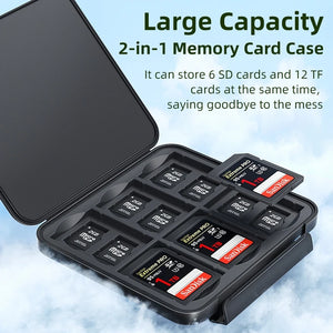 Estuche Organizador de Tarjetas de Memoria Llano – Resistente al Agua y Anti-Golpes para SD, microSD y TF – vista 2