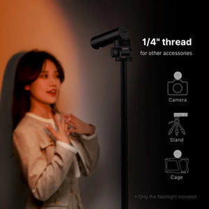 Ulanzi LM07 – Linterna LED de Vídeo Bicolor 2000-8000K, Zoomable, CRI 90+ y Batería 2000 mAh – vista 3