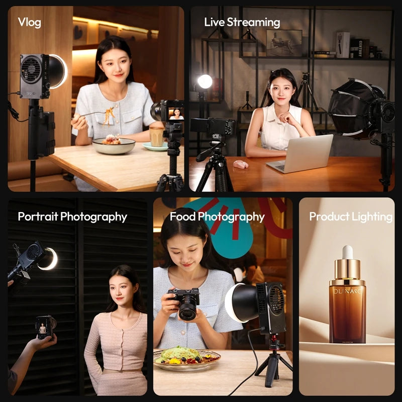Ulanzi C01 100W Portable - Bi-Color Fill Light for Live Vlog Shooting lights