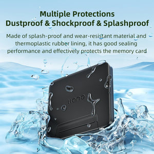 Estuche Organizador de Tarjetas de Memoria Llano – Resistente al Agua y Anti-Golpes para SD, microSD y TF – vista 3