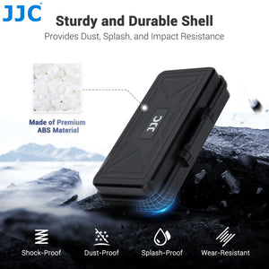 Estuche Organizador JJC para Tarjetas SD, CFexpress, XQD y Baterías de Cámara – Almacenamiento Rígido Profesional – vista 3