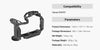R7 Cage “Black Mamba” DSLR Camera Cage for Canon EOS R7 Camera Full Cage Quick Release Plate 4003 - Visión Creativa 