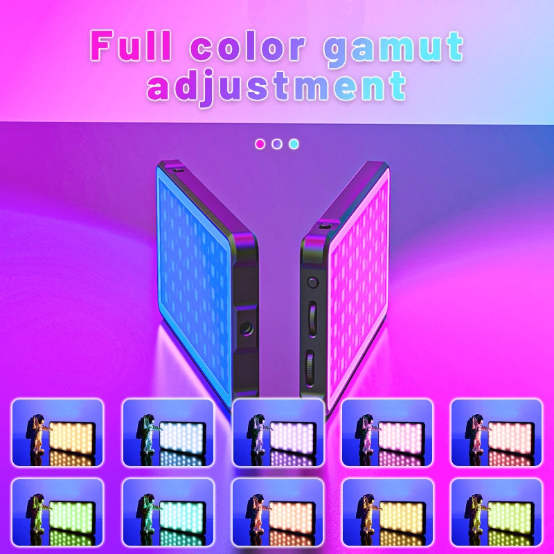 70° Spotlight RGB Video Light 2500-9000K LED Camera Light with 4000Mah Rechargable Battery for Youtube Vlog Selfie CRI95+