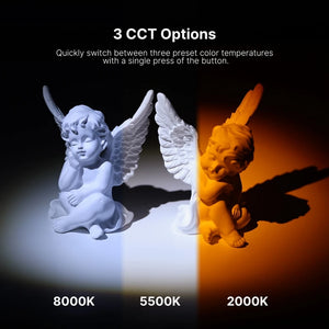 Ulanzi LM07 – Linterna LED de Vídeo Bicolor 2000-8000K, Zoomable, CRI 90+ y Batería 2000 mAh – vista 5