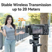 Ulanzi A100 Wireless Lavalier Microphone for iPhone & Camera Recording with Real-Time Monitoring - Visión Creativa 