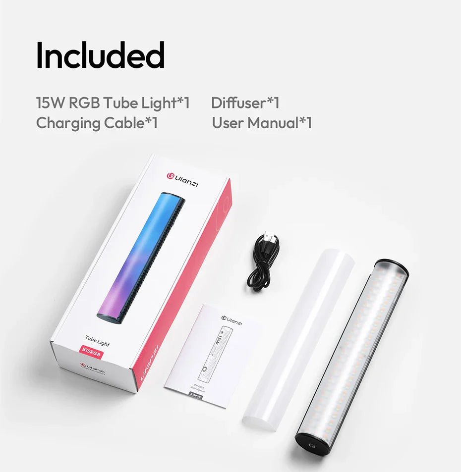 B15RGB 15W RGB Tube Light Magnetic Stick with 18W Overdrive Mode 1 Pcs lights
