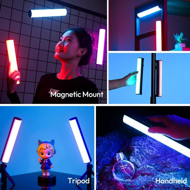 B15RGB 15W RGB Tube Light Magnetic Stick with 18W Overdrive Mode lights