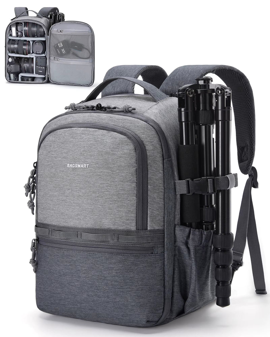BAGSMART 2-In-1 Anti-Theft Camera Backpack for Sony Canon Nikon - Visión Creativa