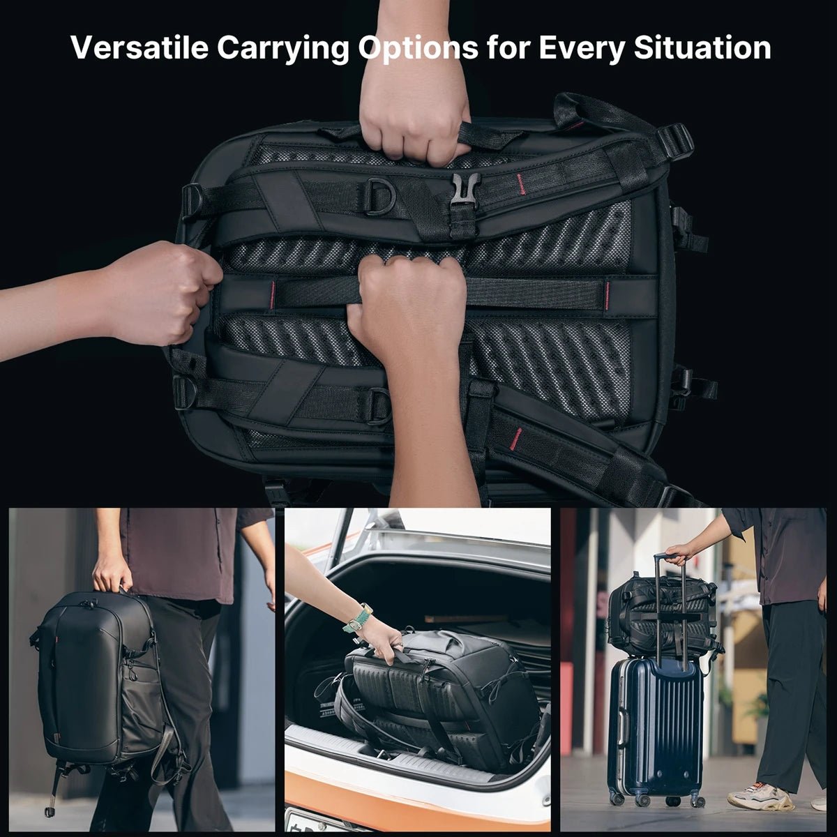 Ulanzi BP09 Camera Backpack - 22L Waterproof Travel Bag with Tripod Holder - Visión Creativa