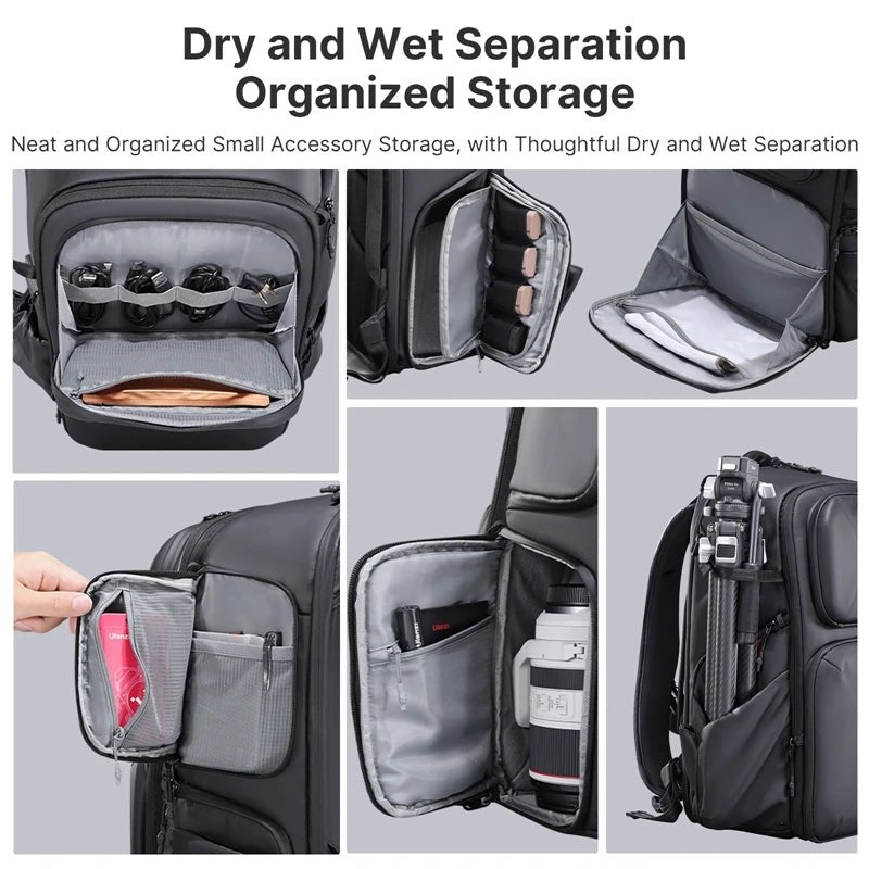 BP10 35L Hardshell Camera Backpack - Splash-Proof Photography Bag - Visión Creativa