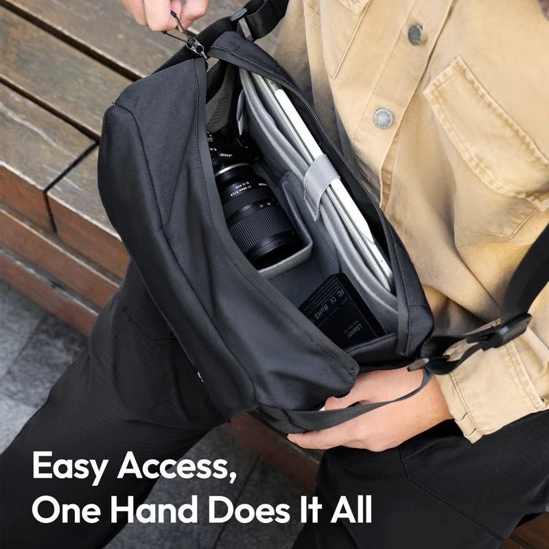 9L Capacity Crossbody Camera Bag for Sony Canon Nikon - BP11 9L - Visión Creativa