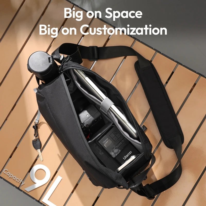 BP11 Camera Sling Bag Concept Shoulder 9L for Digital Canon/Nikon/Sony/Dji Drone Lightweight Travel DIY Photography Bags - Visión Creativa