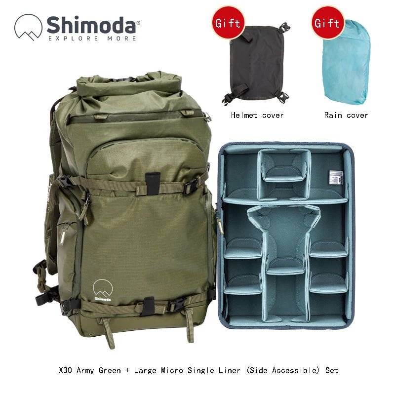 Camera Kit Shoulder Camera Kit Professional Outdoor Micro SLR Ten Wooden Tower Wing Actionx30 X50 X70 - Visión Creativa
