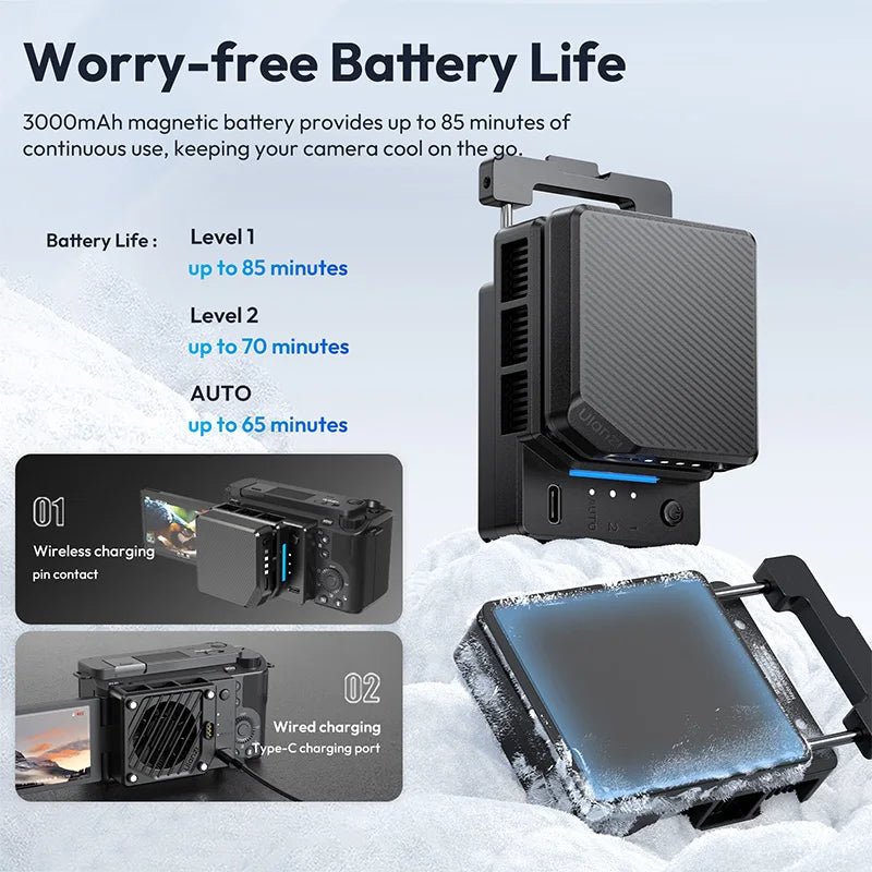 Ulanzi CUO1 Thermostatic Camera Cooler 2°C-5°C for Sony Canon Nikon - Visión Creativa