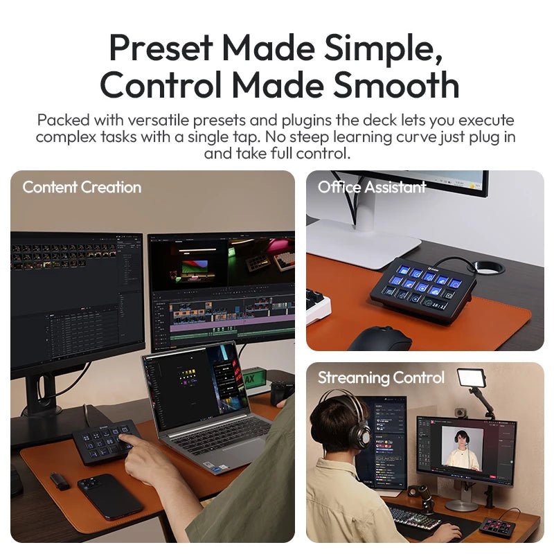 D200H Deck Dock Office Streaming Controller with Intelligent Fill Light studio